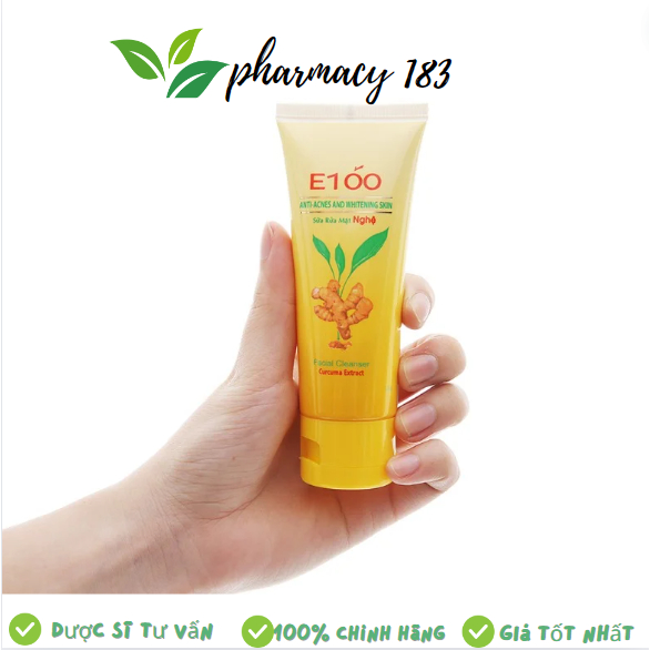 Sữa rửa mặt nghệ E100 100g