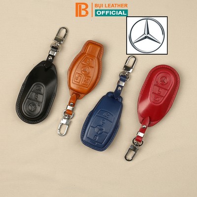 Bao da chìa khóa Mec Mercedes C200 C250 E200 E250 C-Class, E-Class, S-Class -bao khóa handmade khâu tay thủ công