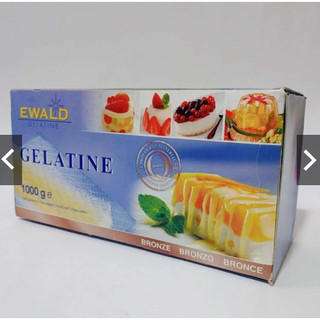 Gelatin 5 lá làm bánh (3.4G /LÁ) (Đức)