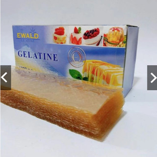 Gelatin 5 lá làm bánh (3.4G /LÁ) (Đức)