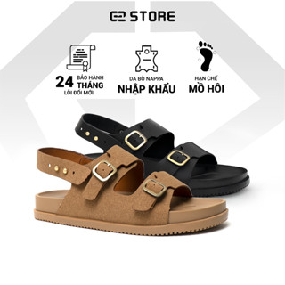 Dép quai hậu G2 Kaio dép da sandal nam, Dép xăng đan đi học thời trang unisex dáng dép quai ngang đẹp chính hãng