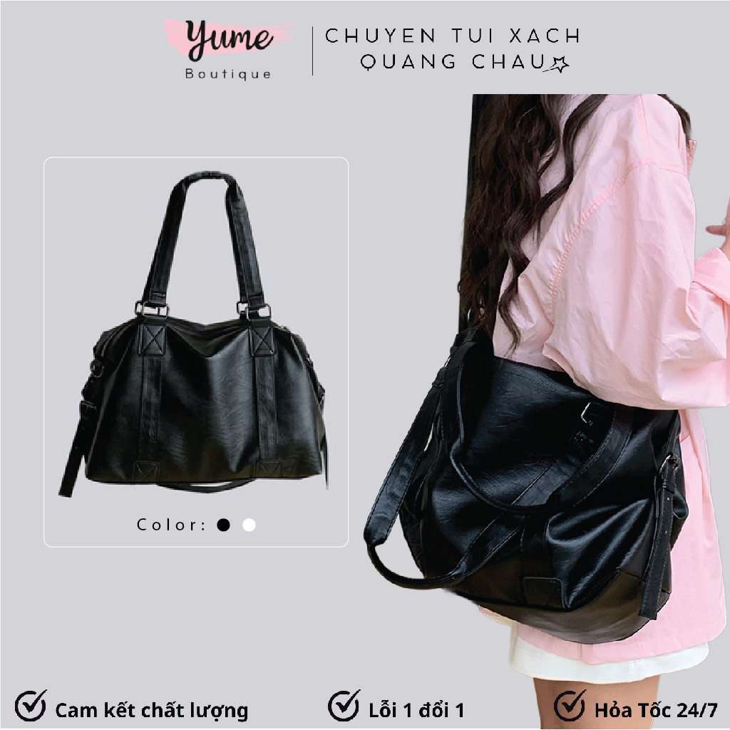 Túi Tote Vừa Laptop Unisex Size Lớn, Túi Xách Da Nữ Thời Trang Đi Học Đi Chơi Đi Làm Phong Cách HQ Yu135