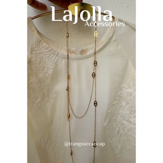 dây chuyền dài sợi mảnh chất liệu Titan không hoen gỉ thích hợp mặc áo dài, váy đầm chụp ảnh dự tiệc