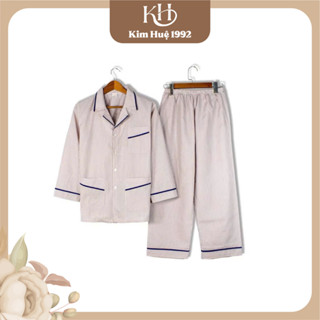 Đồ bộ pijama nam trung niên cao cấp mặc nhà chất vải kate thoáng mát ,kẻ sọc đồ pijama trung niên nam