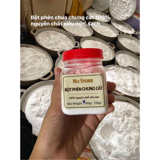 Lọ 100gr bột phèn chua chưng cất siêu mịn (phèn phi)