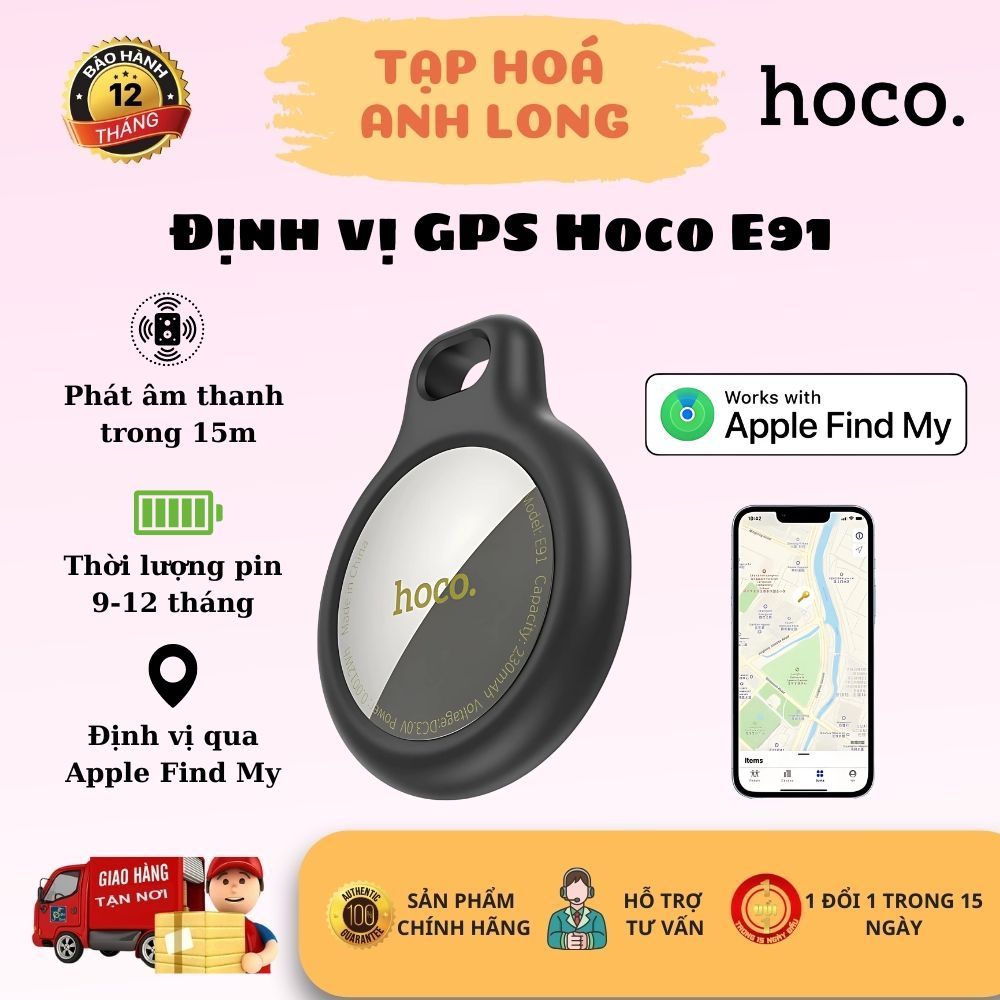 Thiết Bị Định Vị GPS E91 Hoco Nhỏ Gọn - Đáng Tin Cậy Và Tiện Lợi - Nhựa ABS - Đảm Bảo Độ Bền