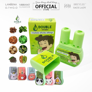 Ống hít thông mũi 2 đầu Thai Herb Double Inhaler (Thái Lan) - màu ngẫu nhiên