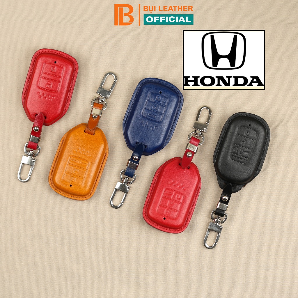 Bao da chìa khóa handmade Hondada bò Pullup khâu tay thủ công-Bui leather