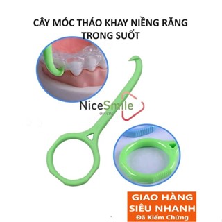 Dụng Cụ Tháo Khay Niềng Răng Trong Suốt, Cây móc tháo khay chỉnh nha Invisalign, Zenyum, Leetray,. ...