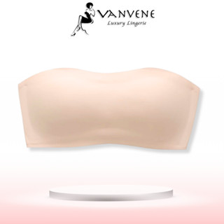Áo Bra Quây Vanvene AC397 su trơn không gọng Cup Ngang Đệm Mỏng ôm sát mềm mịn, Áo lót không dây chống tụt không lộ viền