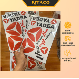 Tem logo YADEA Xmen Neo 3 lớp dán xe điện hàng chống bong tróc ,chống nước loại 1