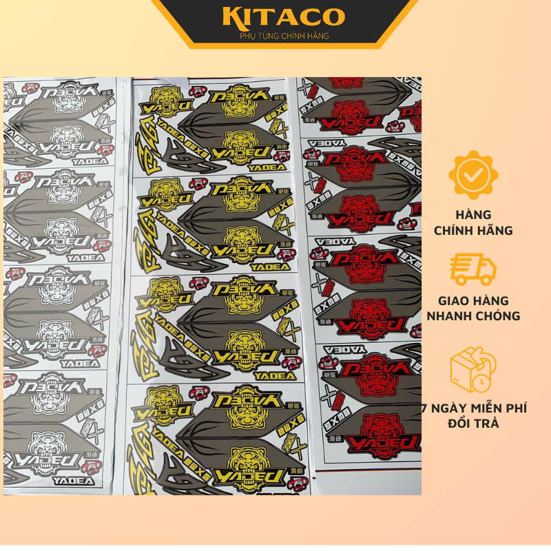  Tem hổ yadea chuẩn Trung dán xe xmen độ chất liệu xịn 3 lớp 1 năm không bong tróc bay màu hàng real loại 1 