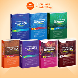Sách Đánh Thức Tài Năng Toán Học, Toán Singapore Song Ngữ Lớp 1 - 9 ( Bộ 7 Cuốn, 7 - 15 tuổi )