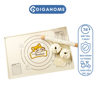 Thảm Silicone Nhào Bột Làm Bánh Hình Chó Corgi Đáng Yêu Chống Dính Cao Cấp GIGAHOME 308