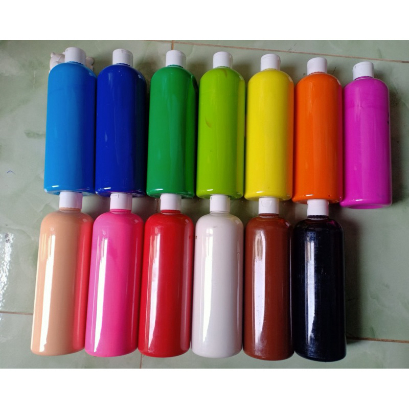 Màu Acrylic Mịn Chai 500ml hàng nhập