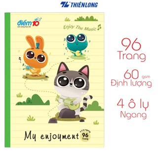 [HOT SALE] Vở học sinh Thiên Long 4 ô ly ngang 96 trang 60gsm TP-NB072 - Hình ngẫu nhiên