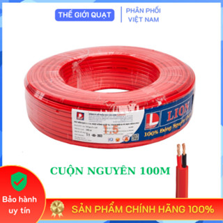   HỎA TỐC  Dây điện đôi mềm bọc dẹp Daphaco  1.5 - 2.5 - 4.0 - 6.0  cuộn 100M - Hàng chính hãng 