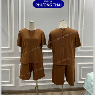  Bộ đồ xông hơi bộ quần áo massage cúc lưng bộ trị liệu chất cotton siêu mát 