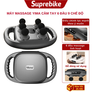 Máy massage 6 đầu 9 chế độ Yima, Máy massage toàn thân mát xa cơ cho người tập GYM giảm đau nhức mỏi tay chân