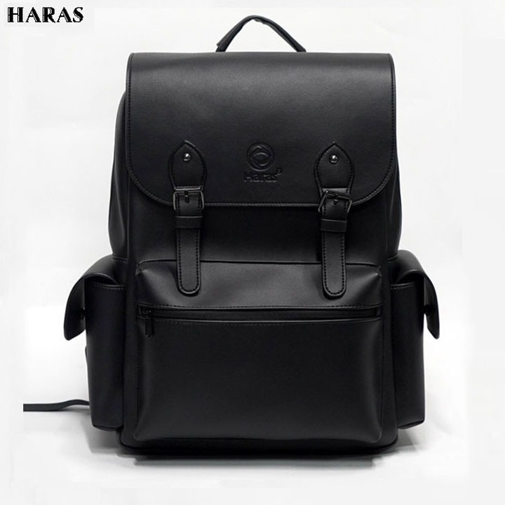 Balo Da PU Cao Cấp Nam Nữ Thời Trang Chống Thấm Nước HARAS HR353