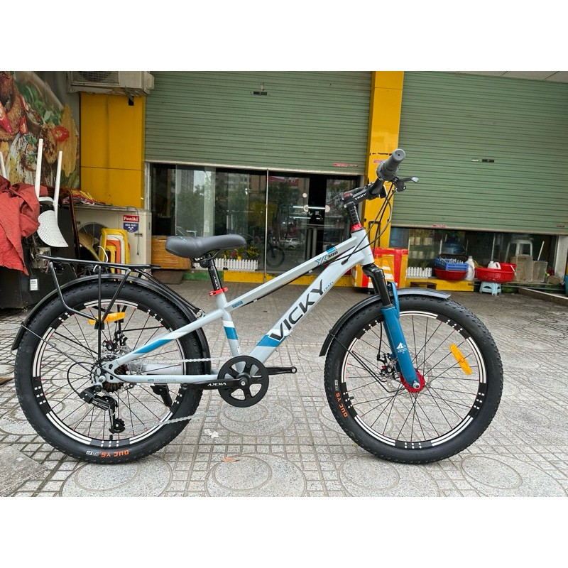 Ib shop nhận giá tốt - Xe đạp địa hình bánh 20/22 VICKY F20, F22 (tặng: dầu xích, chuông,lục giác lắp xe)