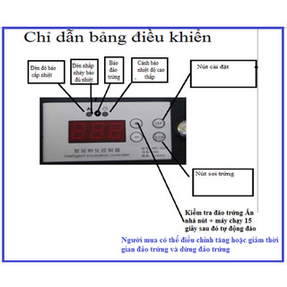 Máy ấp trứng tự lắp thùng xốp 35 quả tự động điện 220V, mất điện dùng Ắc quy 12V