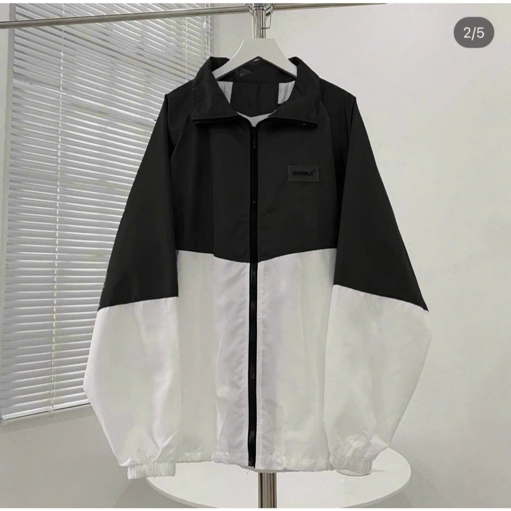 Áo khoác dù phối màu logo in DUMBLE Chất dù xịn 2 lớp