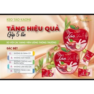 [ chính hãng 100%] Kẹo Táo Slim, kẹo pro xổ mỡ - siết eo - KAONE ( 8 viên)