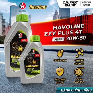  Dầu nhớt khoáng xe số  - Caltex Havoline Ezy Plus 4T 20W-50 