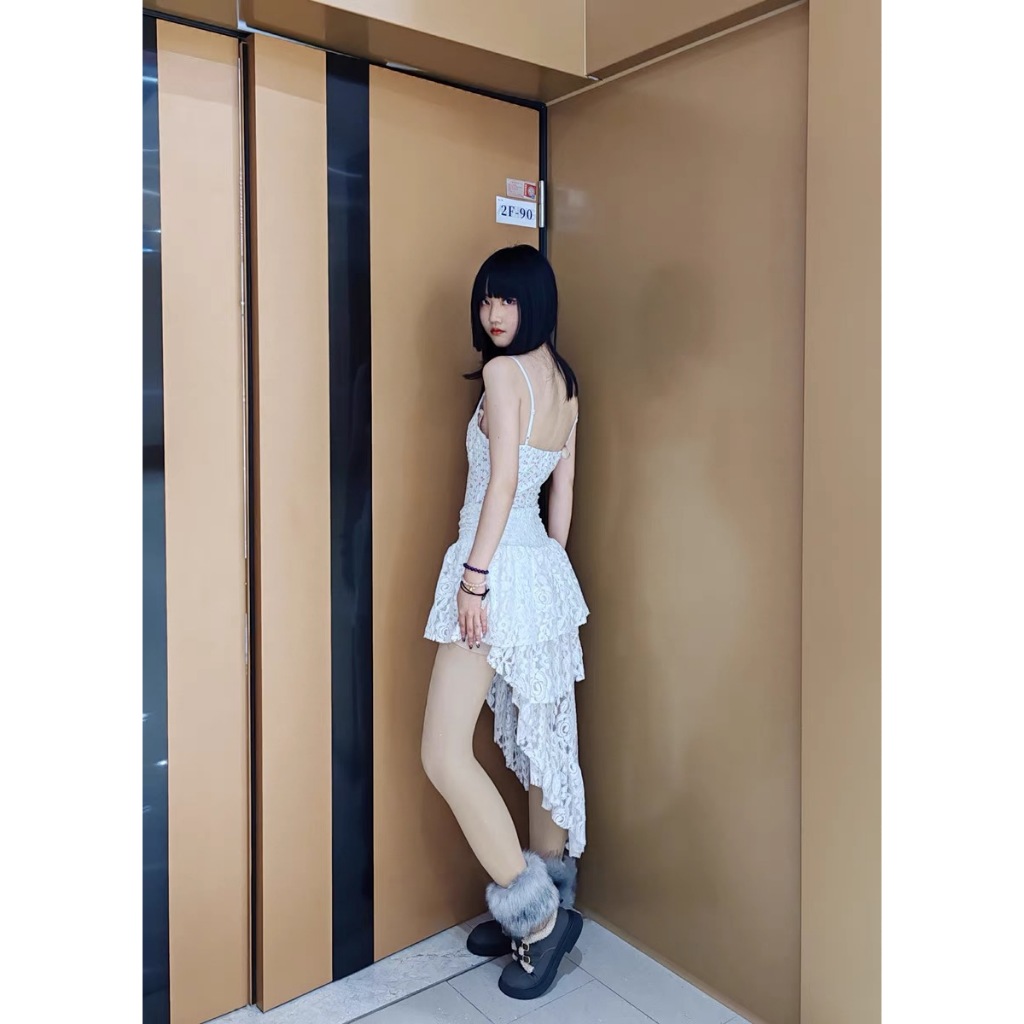 Váy ren tầng nữ dáng dài phong cách Pháp lãng mạn style kèm hoa, Váy ren đi biển,đi chơi size từ 40 - 70kg - Mã CV01 | BigBuy360 - bigbuy360.vn