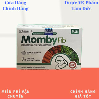 Cốm Vi Sinh Mombyfib - Momby Fib Xanh Cho Mẹ & Bé Đánh Bay Táo Bón (Mombyfib Hộp 12 Gói)