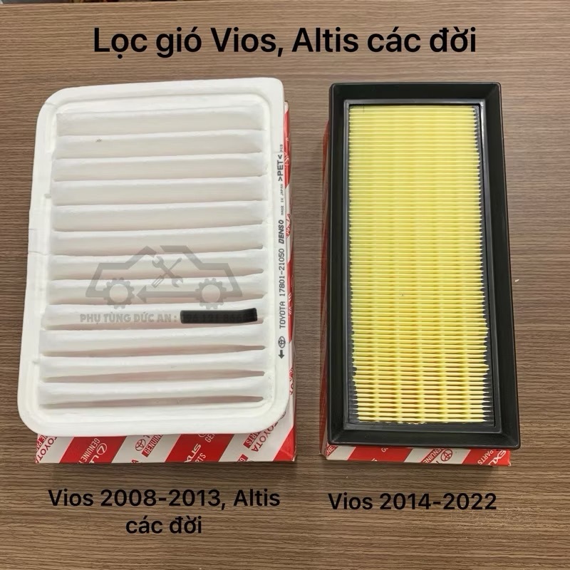 Lọc gió động cơ Toyota Vios đời 2003-2022 các đời