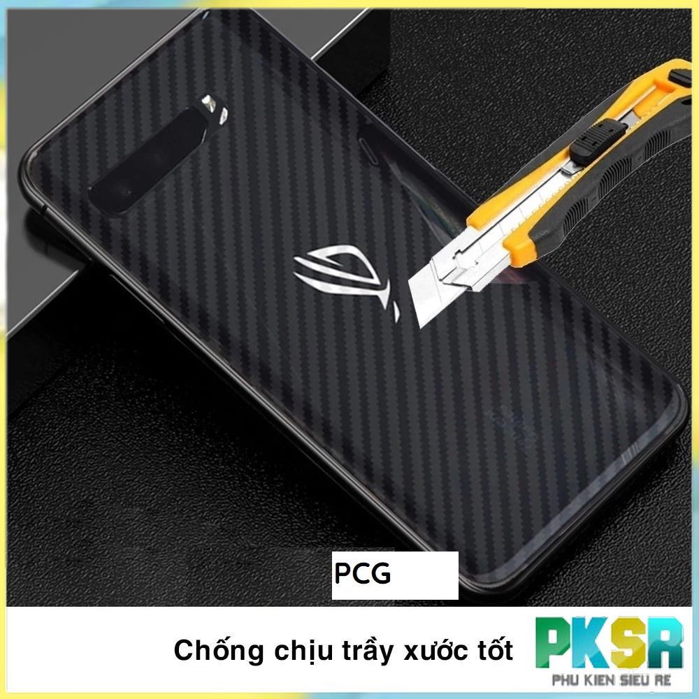 [Full dòng] Dán lưng Skin Carbon dành cho các dòng Asus Rog Phone 1 2 3 5