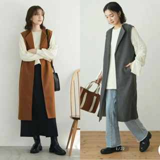  Áo Nữ gile Vest Nữ nỉ ép dáng dài Xuất Nhật 