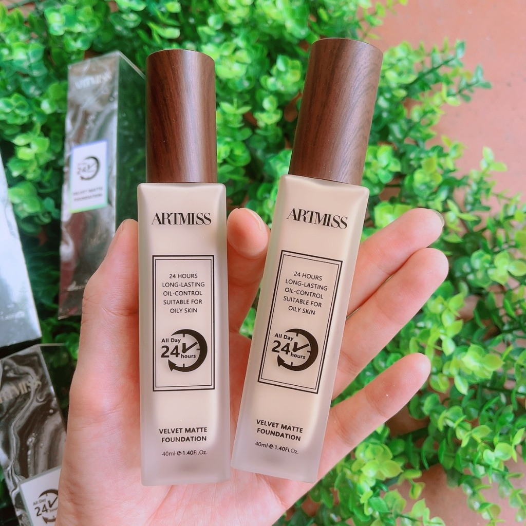 {Art miss 24H -Da dầu } Kem nền ARTMISS 24H- 40ml mỏng nhẹ, lâu trôi, giữ nền kéo dài, che phủ tốt