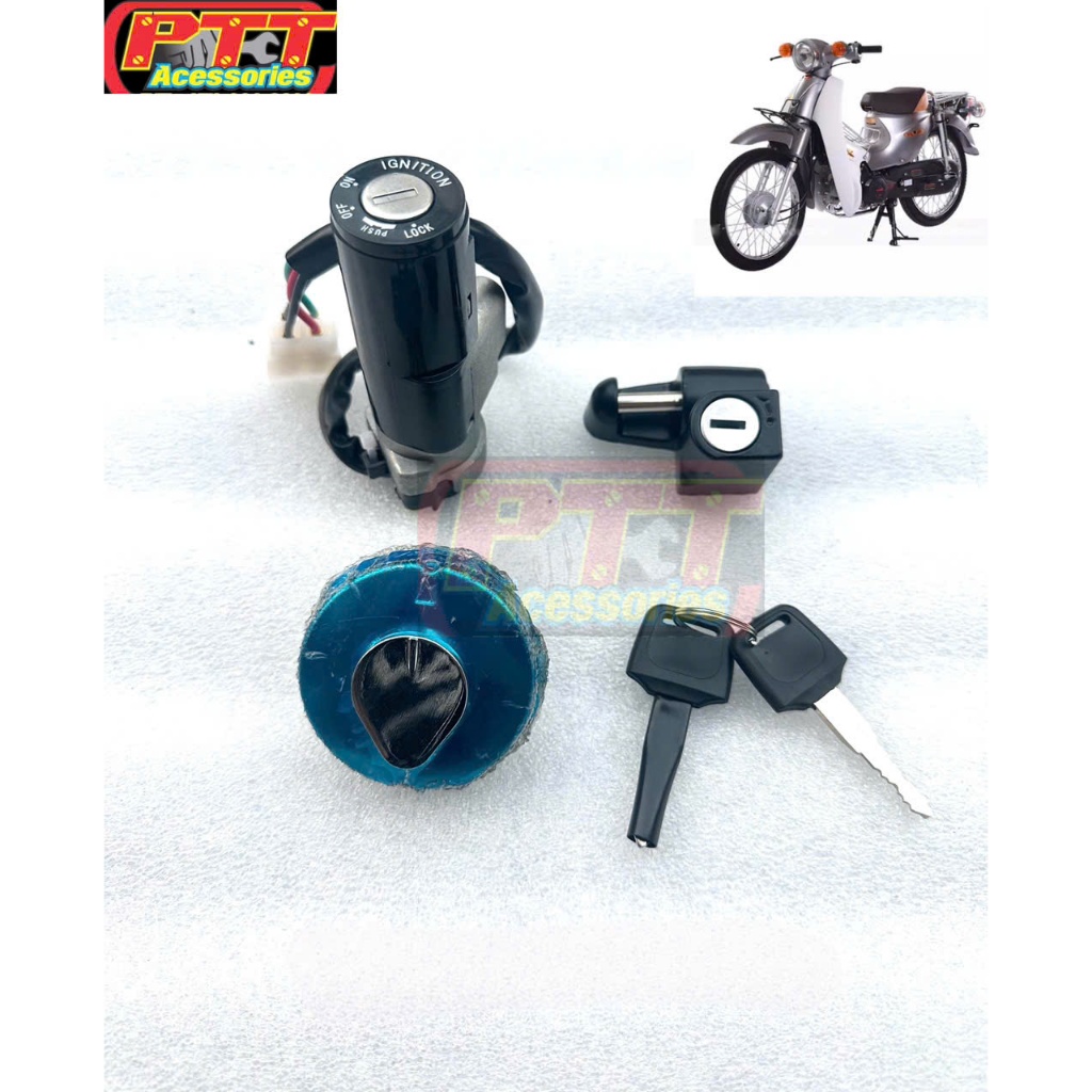 BỘ Ổ KHOÁ XE CUB MỚI ( TÂY Á )