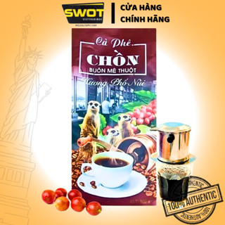 Cà phê chồn Hương Phố Núi Buôn Mê Thuộc 500g, Cafe chồn thơm ngon hương vị đậm đà pha phin siêu ngon