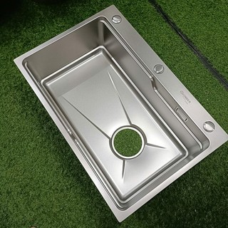 Chậu rửa chén 1 hố INOX 304 mặt sần chống xước dễ vệ sinh kích thước 68*46cm