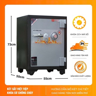 Két Sắt Việt Tiệp Khoá Cơ V901KC Gia Đình Chuẩn Phong Thủy Màu Đen Nhám