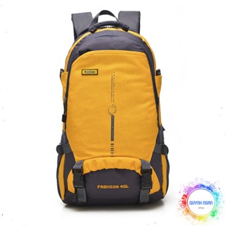 Balo du lịch đi phượt cỡ lớn 45L nam nữ vải polyester chống thấm chống xước siêu bền