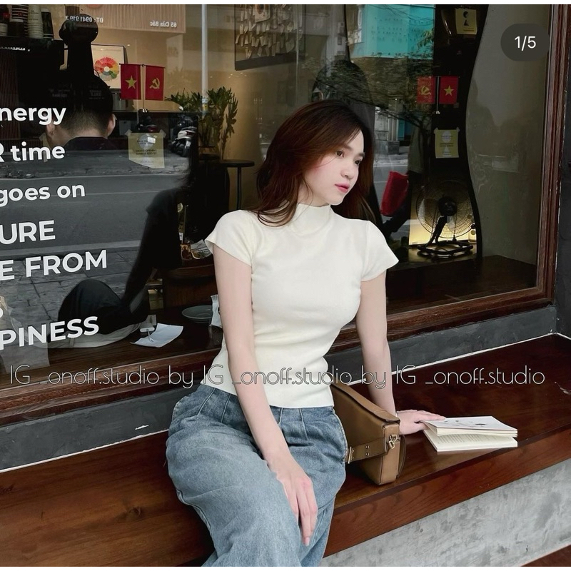 Áo len cộc tay mềm mịn nhiều màu