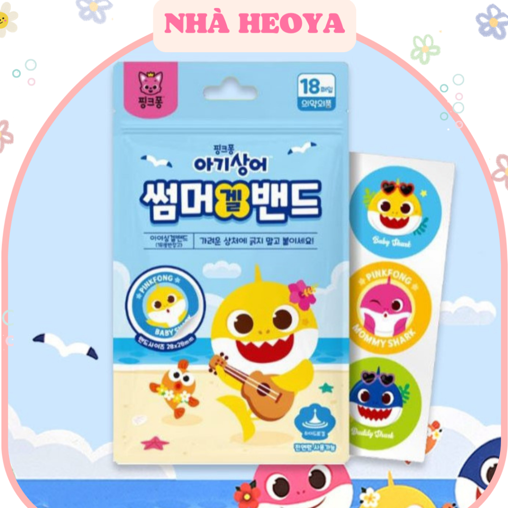 MIẾNG DÁN GEL LẠNH LÀM DỊU VẾT MUỖI CẮN VÀ CÔN TRÙNG ĐỐT PINKFONG BABYSHARK