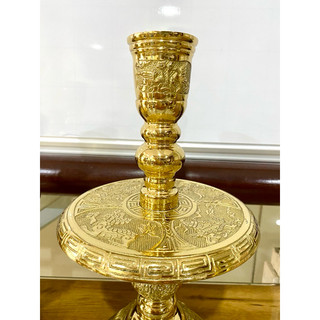 Cặp chân nến đồng 36cm