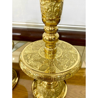 Cặp chân nến đồng 36cm