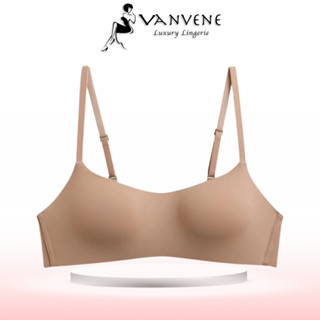 Áo Lót Lụa Sữa Vanvene AL158 Tàng Hình Không Gọng Đệm Mỏng, thoáng mát cho mùa hè