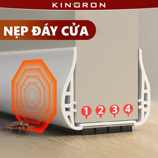 Miếng chặn cửa silicon chắn bụi và côn trùng NANORON Thanh chắn cửa bằng nhựa PVC, giảm ồn khói bụi