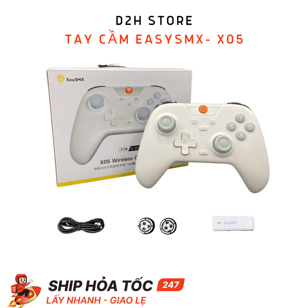 [BẢO HÀNH 1 NĂM]Tay cầm EasySMX X05  Hall Joystick & Hall Trigger-Tặng kèm bọc cần-Hàng Mới Có Sẵn | BigBuy360 - bigbuy360.vn