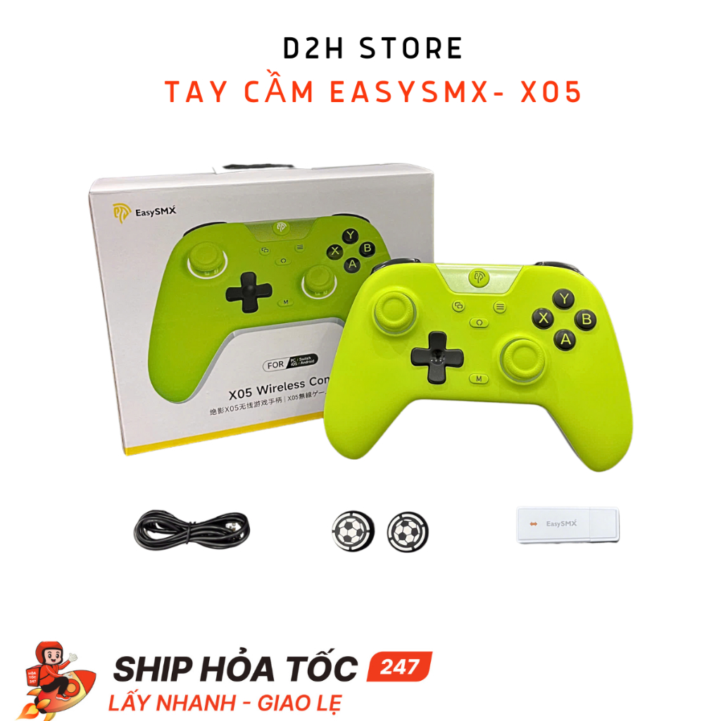 [BẢO HÀNH 1 NĂM]Tay cầm EasySMX X05  Hall Joystick & Hall Trigger-Tặng kèm bọc cần-Hàng Mới Có Sẵn | BigBuy360 - bigbuy360.vn