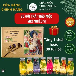 Trà Thảo Mộc, Trà Dưỡng Nhan, Trà Thanh Nhiệt CÓ MIX CÁC LOẠI (Hộp 30 Gói) Đẹp Da, Giảm Cân, Mát Gan, Thanh Lọc, Dễ Ngủ