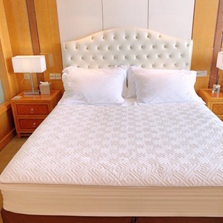 Ga giường Cotton trần bông Hilton chính hãng Mikhome mẫu ga trải giường bo chun bọc nệm tiêu chuẩn êm ái thoáng mát